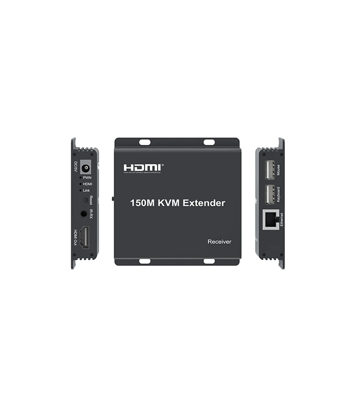 NOVACOM NVC-KVM150M KVM ETHERNET EXTENDER HDMI-USB-IR ( 150MT ) - küçük görsel 1