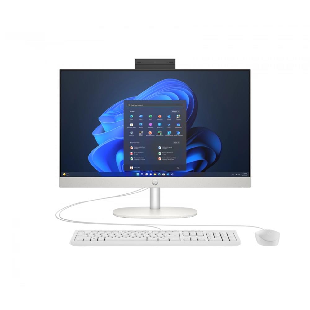 HP ProOne 240 G10 D36TNET Ultra 5 125U 8GB 512GB SSD 23.8 FHD Beyaz FreeDOS AIO Bilgisayar - görsel 2