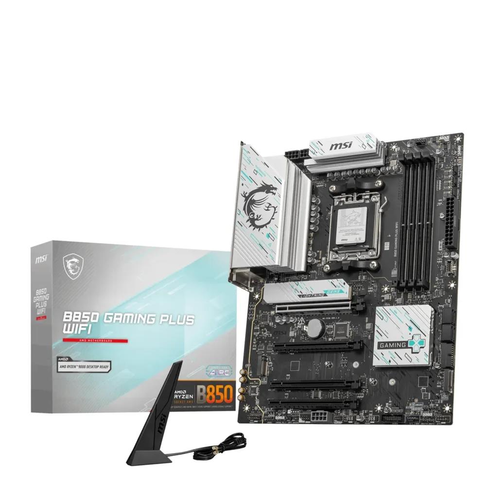 Msı B850 GAMING PLUS WiFi DDR5 8200MHz (OC) DP 3xM.2 DP USB 10Gbs 5G LAN WiFi 7 ATX AM5 Anakart - görsel 2