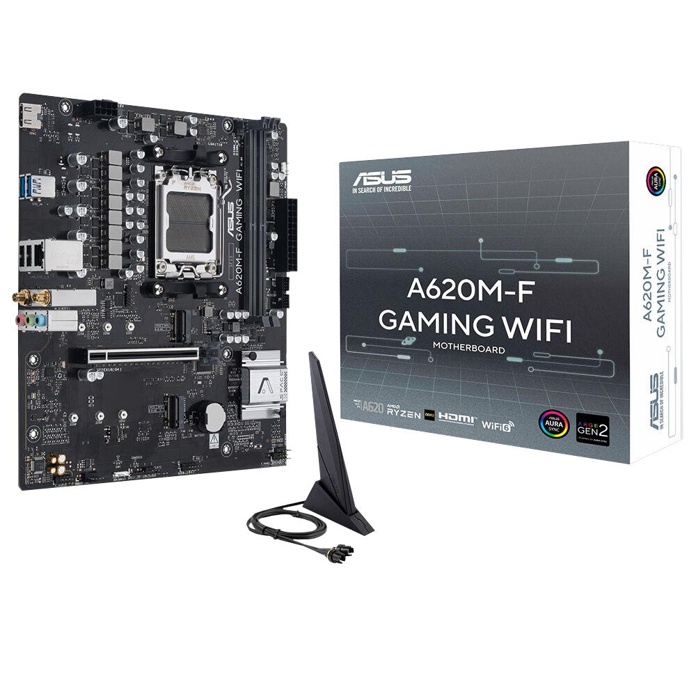 Asus Prime A620M-F GAMING WIFI 8000MHz DDR5 Soket AM5 M.2 HDMI mATX Anakart - görsel 2