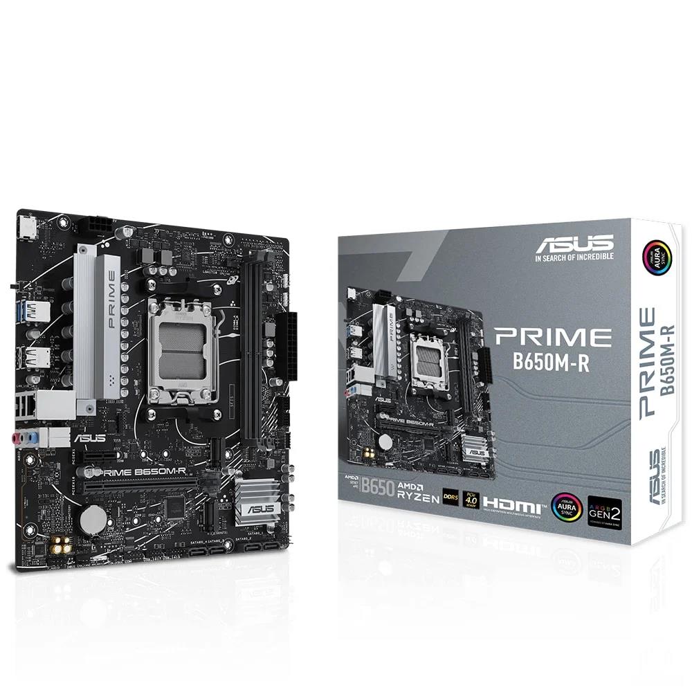 Asus Prime B650M-R 7200MHz (OC) DDR5 Soket AM5 M.2 HDMI mATX Anakart - görsel 2