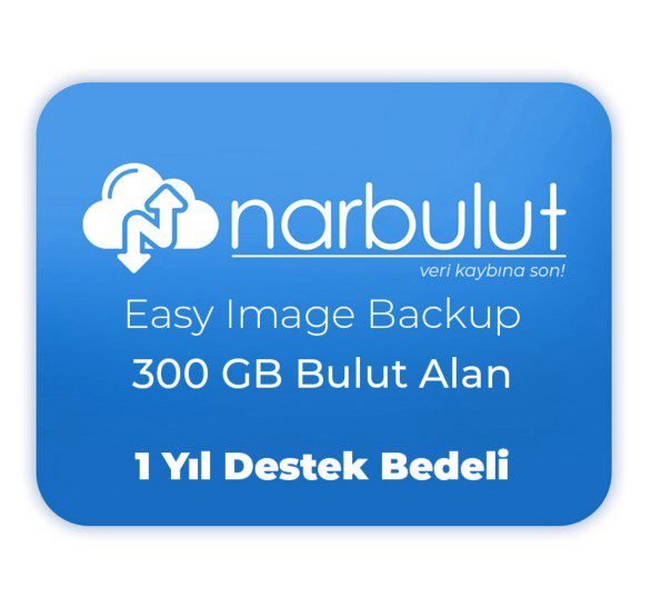 NARBULUT Easy Image Backup 300GB Bulut Alan +1 Yıl destek