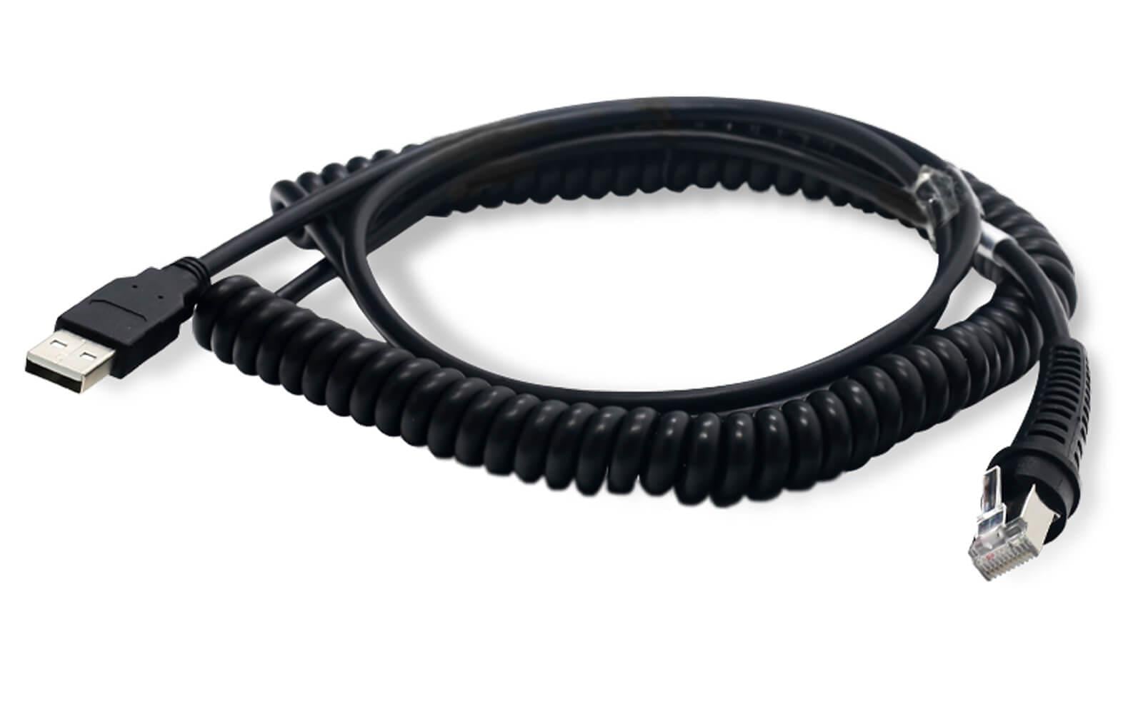 Newland FM/FR/HR Serisi Barkod Okuyucu USB Kablosu (Spiral) - küçük görsel 1