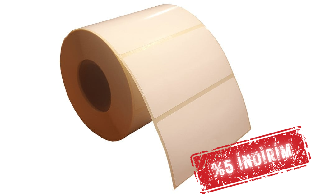 Vellum Etiket 100mm X 50mm 1 li Wax Ribon gerekir