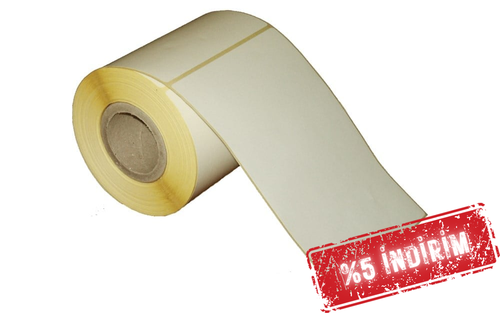 Vellum Etiket 100mm X 150mm 1li Wax Ribon gerekir