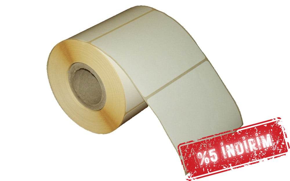 Vellum Etiket 100mm X 76mm 1li Wax Ribon gerekir