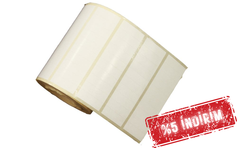 Vellum Etiket 10mm X 30mm 10lu Wax Ribon gerekir
