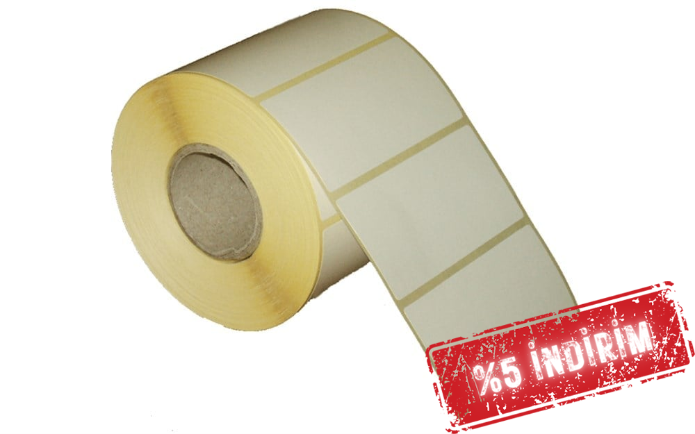 Vellum Etiket 60mm X 30mm 1li Wax Ribon gerekir