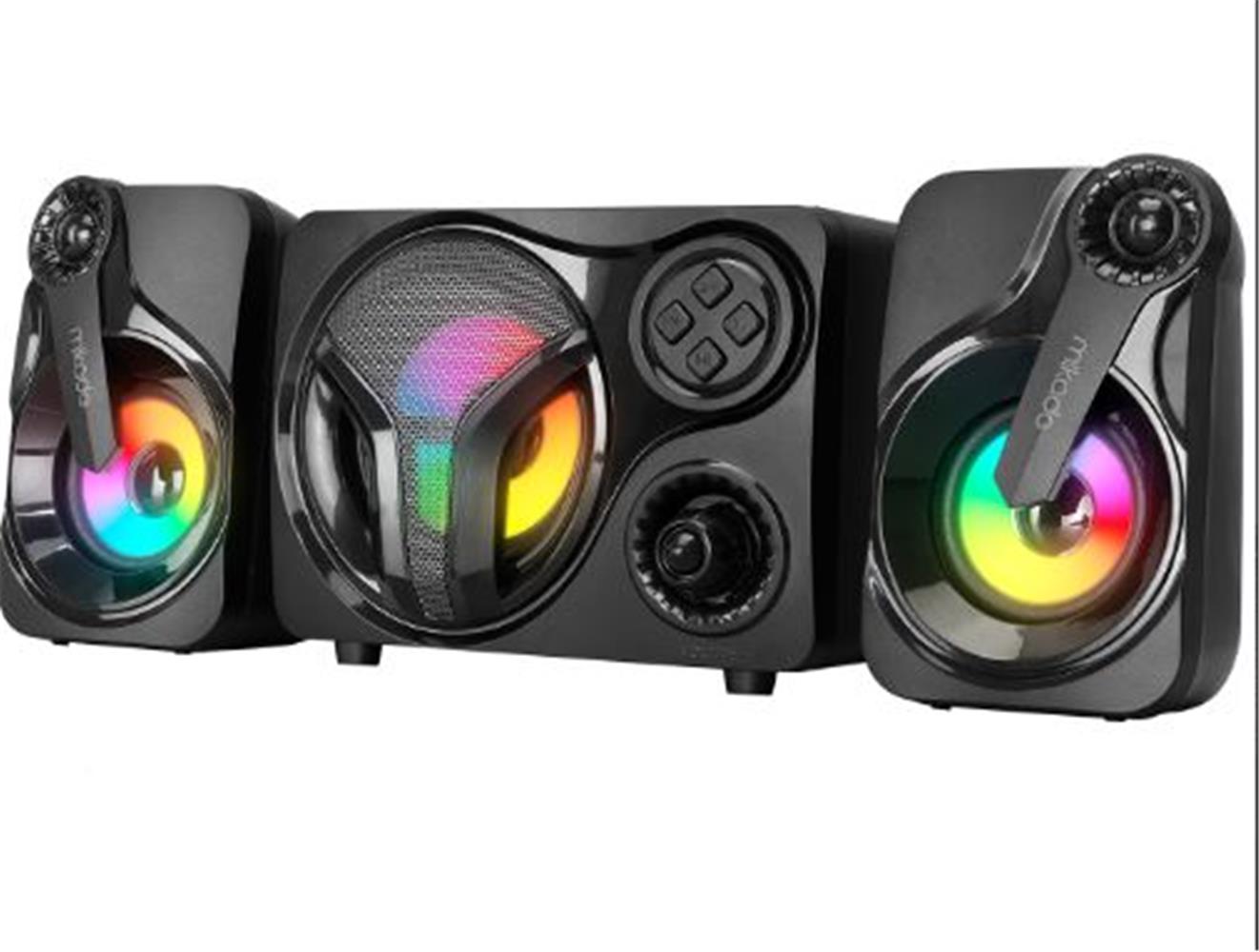 Mikado MD-BT28 5W+3W×2 BT,TF Card,USB, FM Radyo Siyah Led Işıklı Speaker