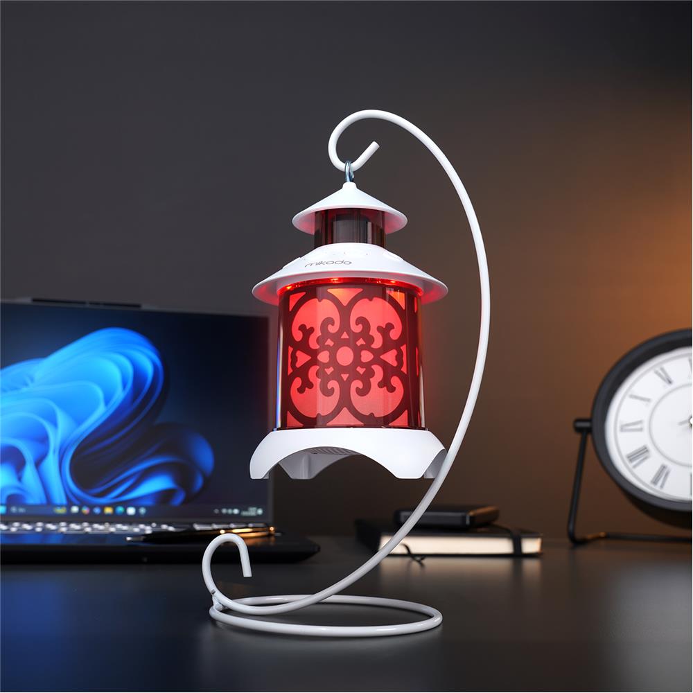 Mikado MD-20BT Beyaz Dekoratif 5W 1200mAh BT-LED Işıklı Bluetooth Hoparlör - görsel 2
