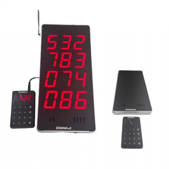 Zhongji Müşteri Sıra Göstergesi Z1 18cm EN / 38cm BOY 4 sıra