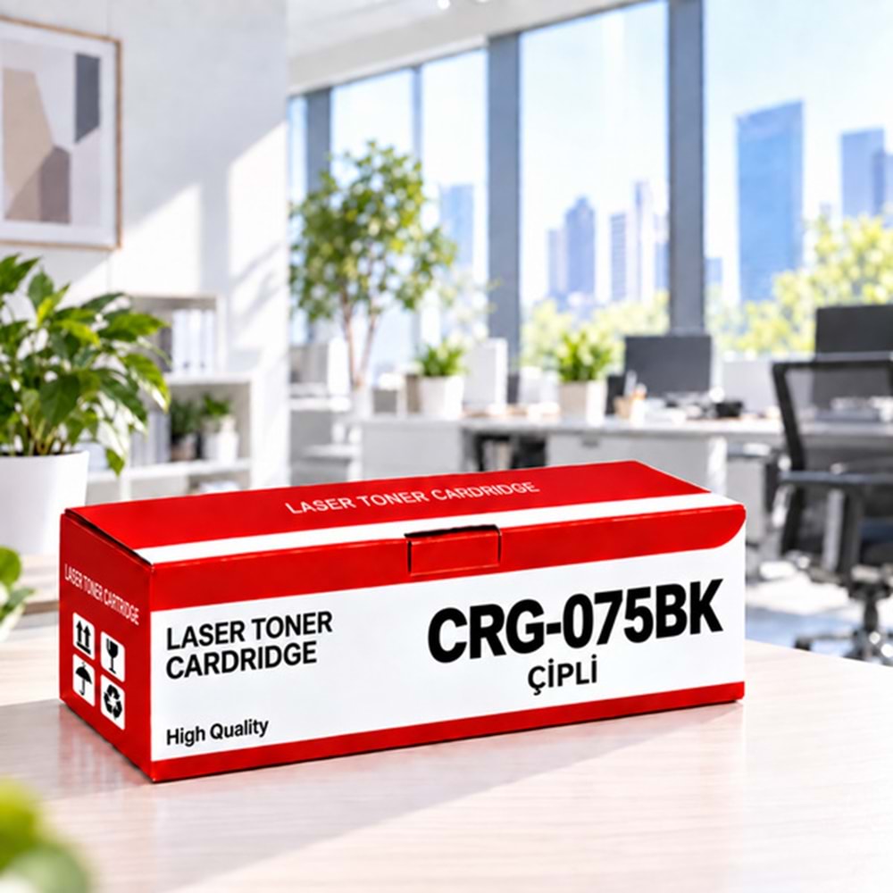 Canon CRG-075BK Çipli Siyah Muadil Toner 1.4K | YUGUBİ - küçük görsel 1