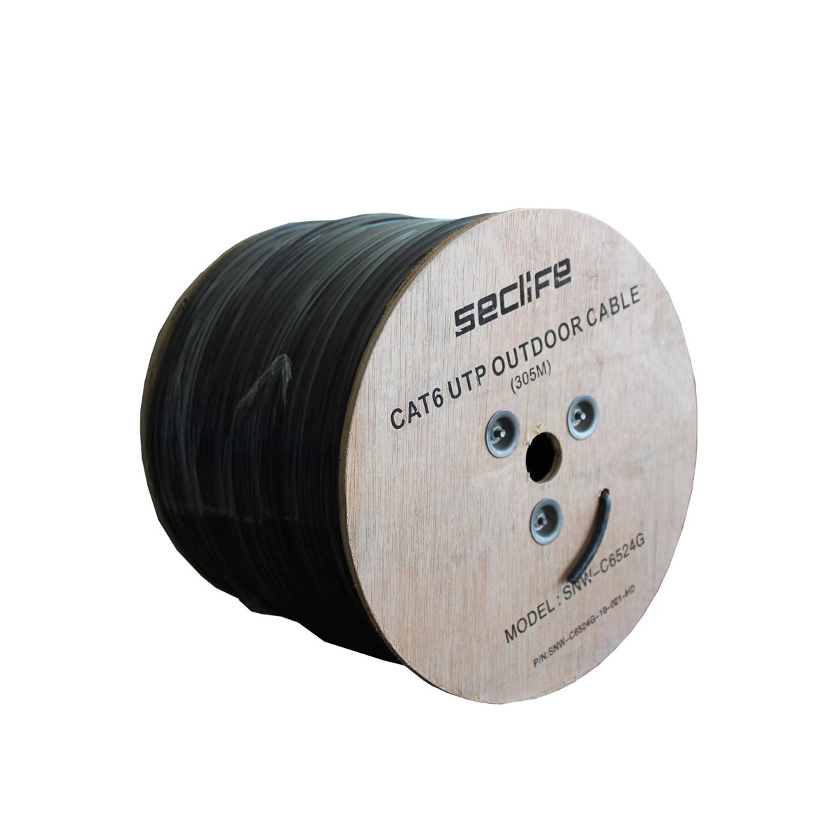 Seclife SNW-C6524G UTP 23 AWG 305m Dış Ortam Cat6 Kablo Siyah