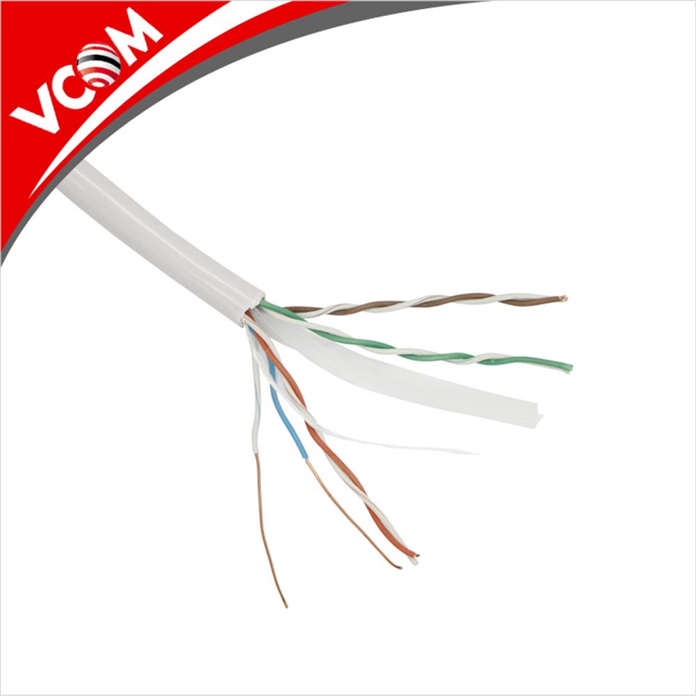 Vcom NC614-305 Utp Cat6 23 AWG 0.57CCA 305MT Gri Kablo - görsel 2