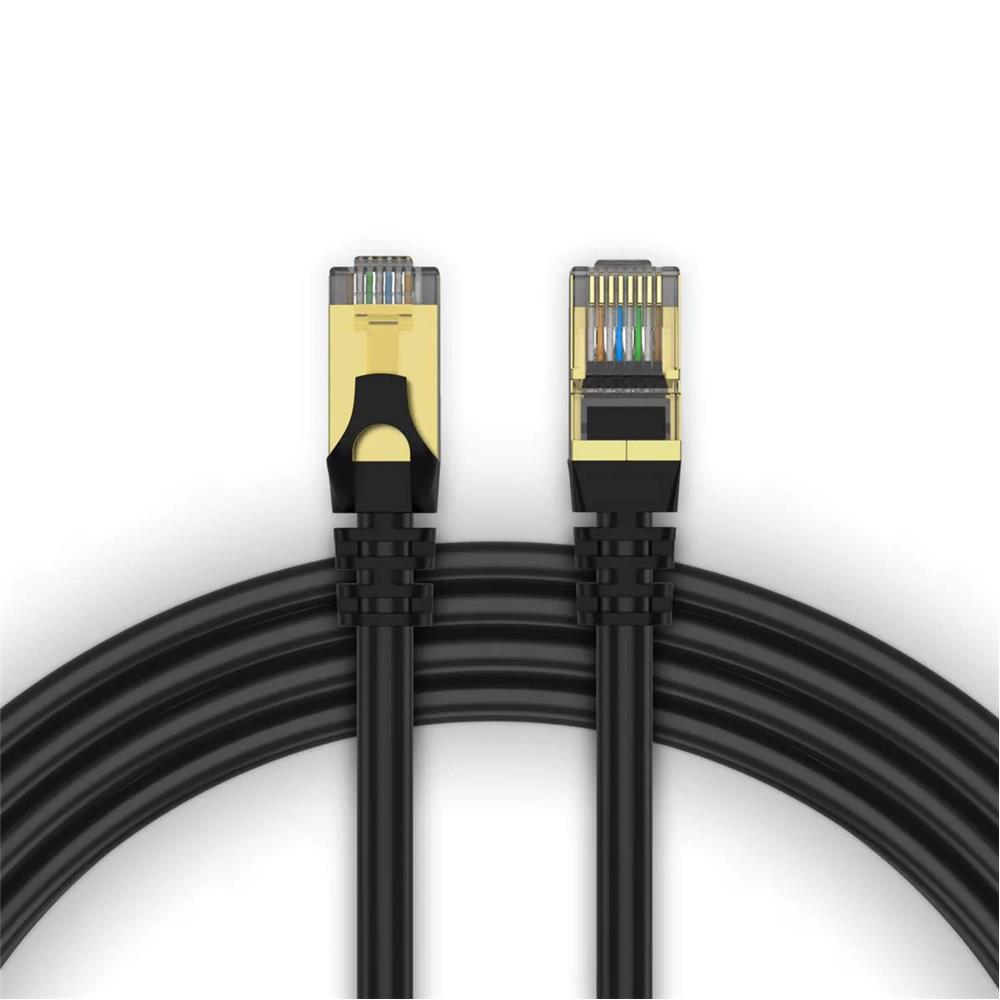 Qgeem QG-OT0601 1mt Cat6 CU AWG24/7 UTP Siyah Network Kablosu