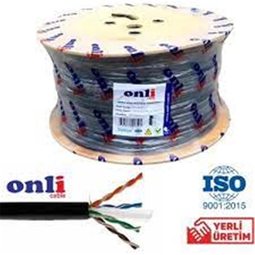 Onli ON-6006 U-UTP 23 AWG CCA/PE Outdoor 500 Metre Cat6 Kablo