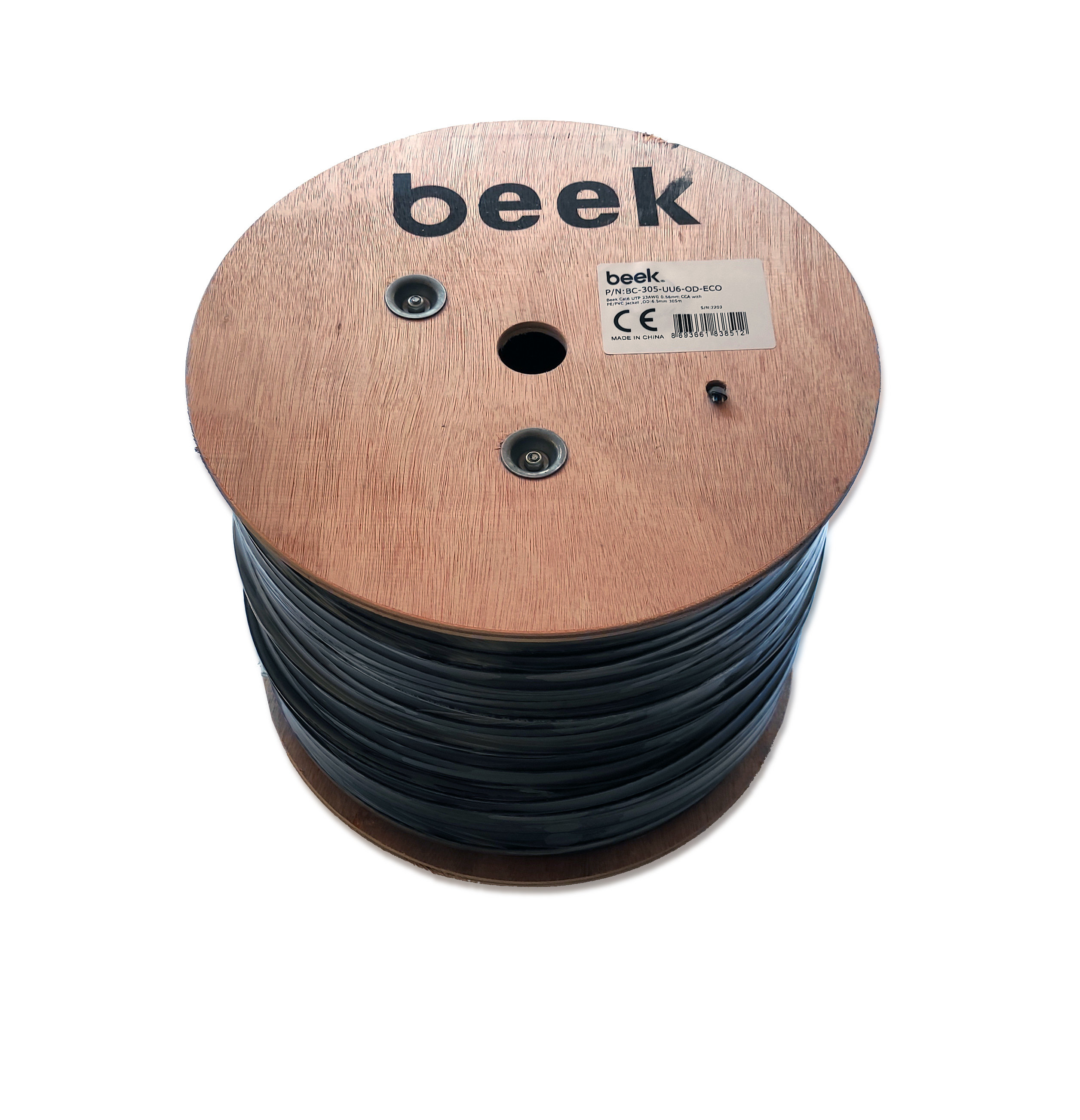BEEK BC-305-UU6-OD-ECO Dış Ortam CCA PE/PVC Kılıf Cat6 UTP Zırhsız 23 AWG Kablo - görsel 2