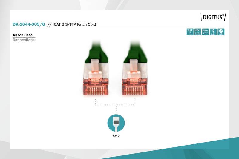 Digitus DK-1644-005/G Cat.6 Patch Kablo - görsel 5