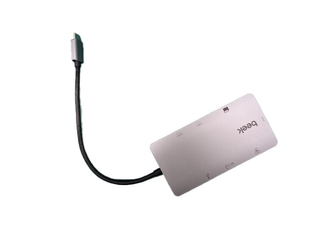 BEEK BA-DCK-UC08DH 8 in 1 USB Tip C Docking Station - görsel 5