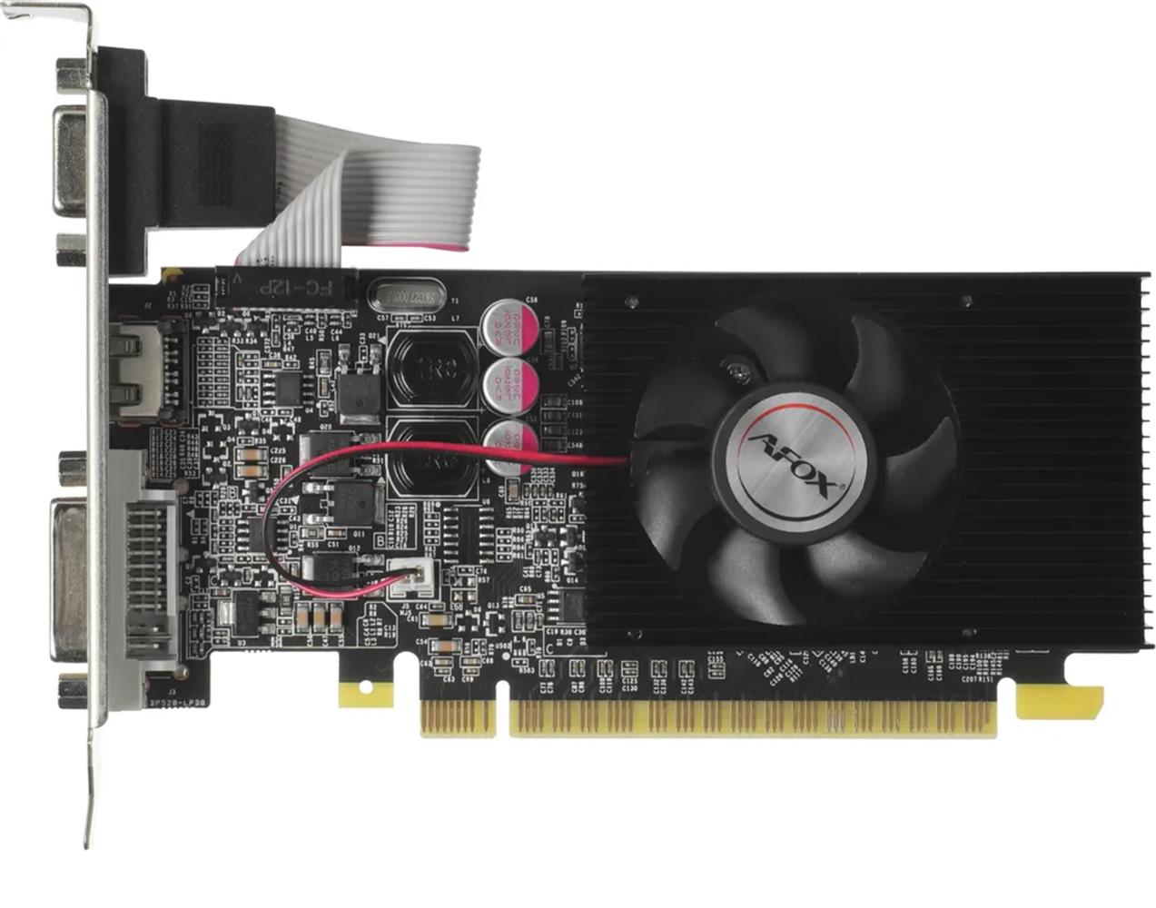 Afox Geforce Gt610 2gb Ddr3 64bit AF610-2048D3L6 DVI HDMI VGA LP Single Fan Ekran Kartı - görsel 2