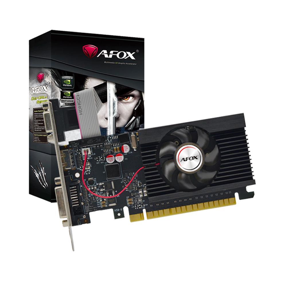 Afox Geforce Gt710 2gb Ddr3 64bit AF710-2048D3L5-V3 DVI HDMI VGA LP Single Fan Ekran Kartı - görsel 2