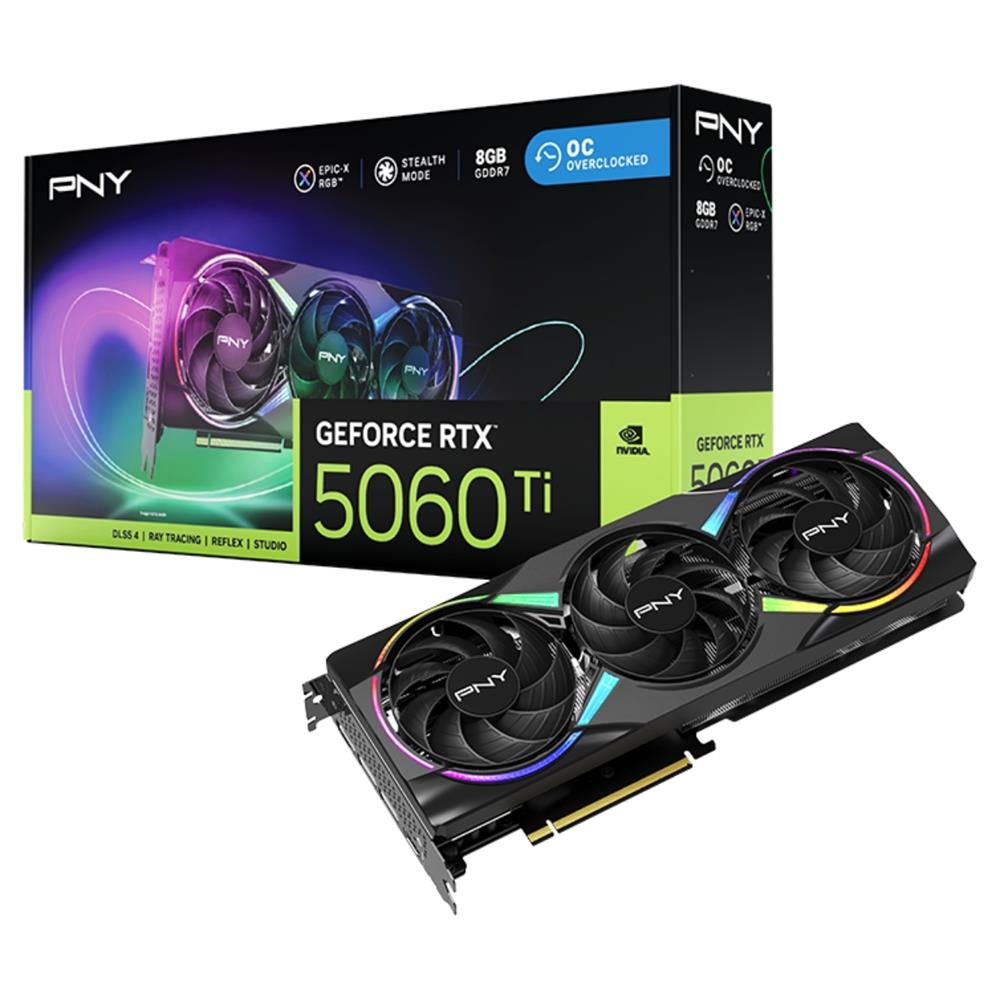 PNY GeForce RTX5060Ti 8GB EPIC-X RGB GDDR7 128bit (VCG5060T8TFXXPB1-O)) Gaming (Oyuncu) Ekran Kartı - görsel 2
