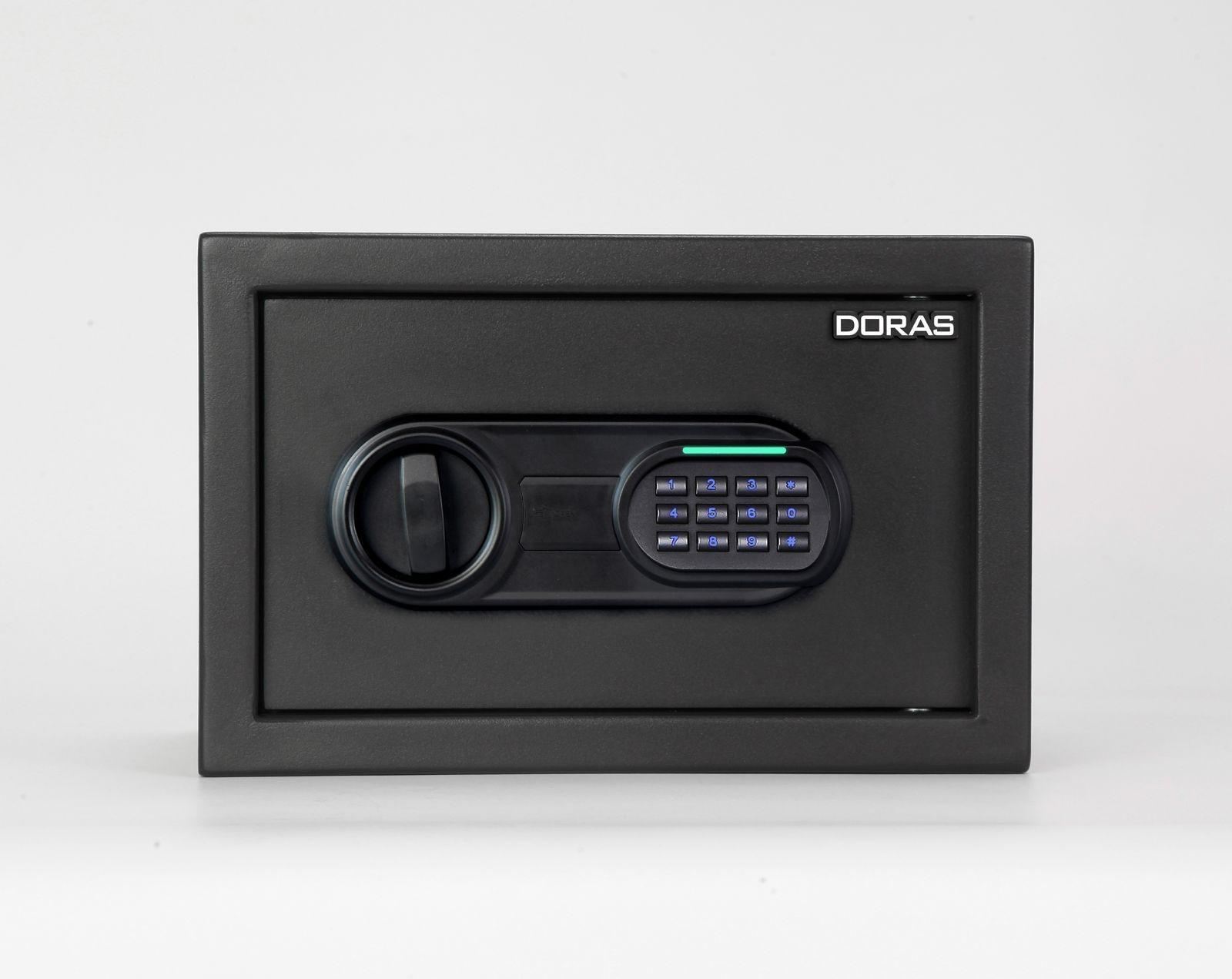 Doras Elektronik Şifreli ve Anahtarlı Çelik Kasa / 20S Serisi Ev ve Otel Tipi