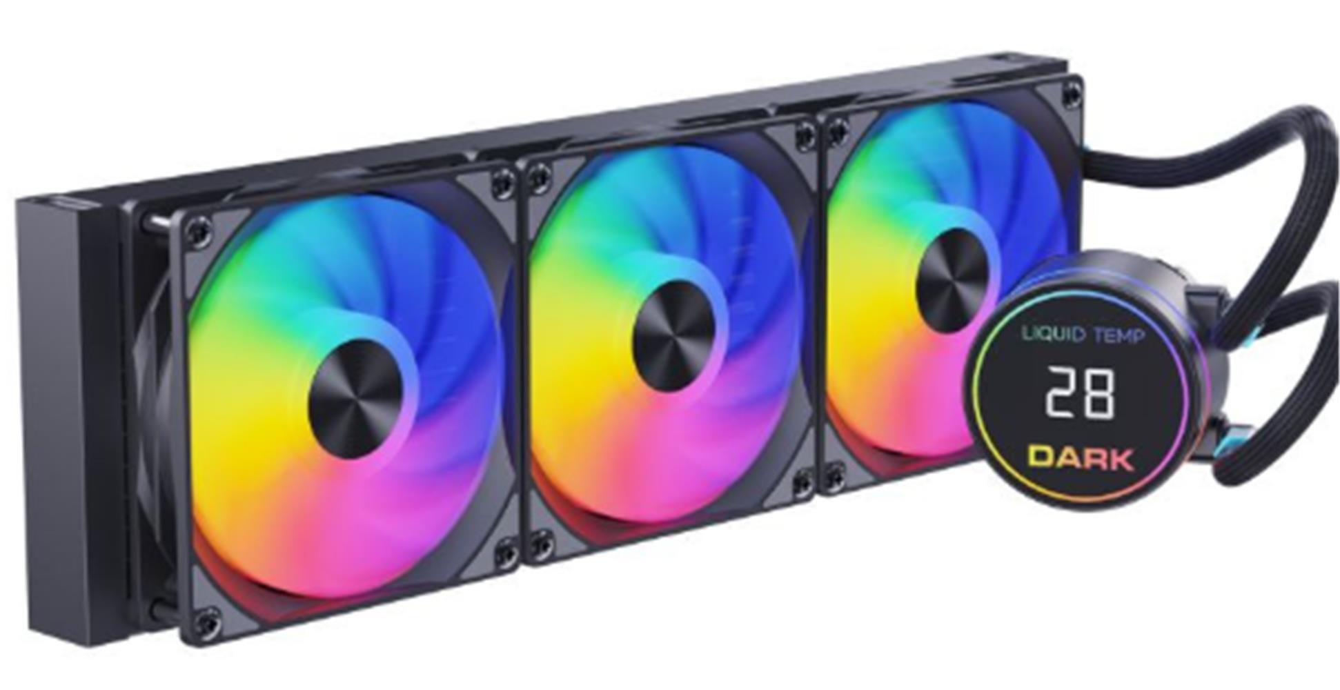 Dark DKCCW362 Freezer W362 2025 Edition 360mm 300W TDP, ARGB LEDli Sıcaklık Göstergeli Sıvı Soğutma - görsel 2
