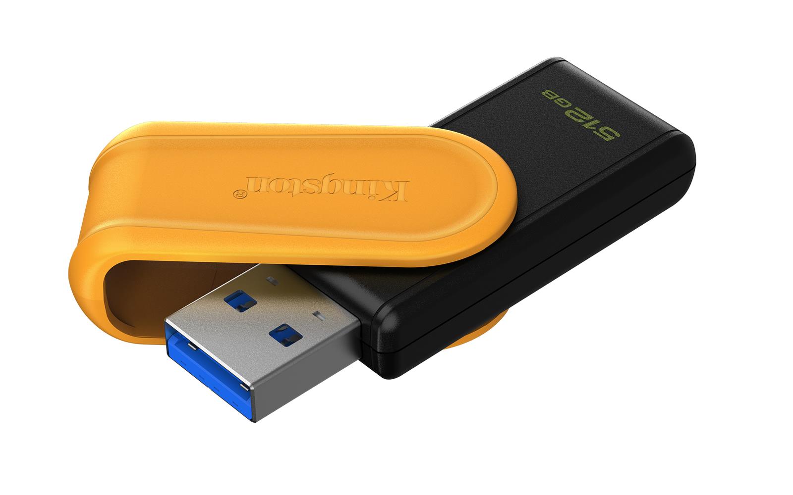 Kingston DTXS/512GB 512GB Portable USB 3.2 Gen1 DataTraveler ExodiaS (Black/Yellow) Flash Bellek - görsel 2