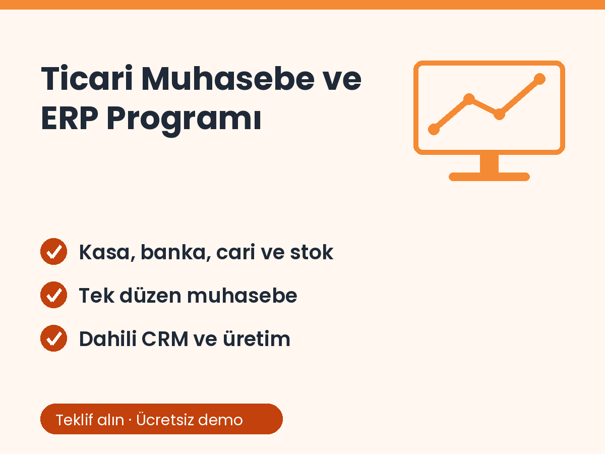Ticari Muhasebe ve ERP Programı