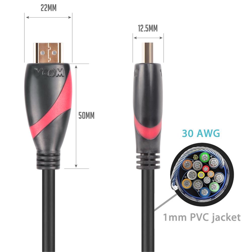 Vcom CG525-R-15.0 Siyah 15MT 1.4V Hdmi-M/Hdmi-M Kablo