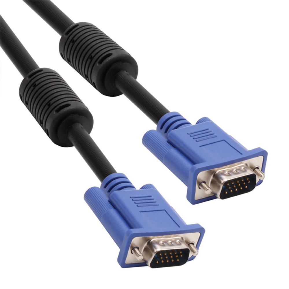 Vcom CG341AD-5.0 Mavi Konnektör Siyah 5MT Vga M/Vga M Kablo - görsel 2