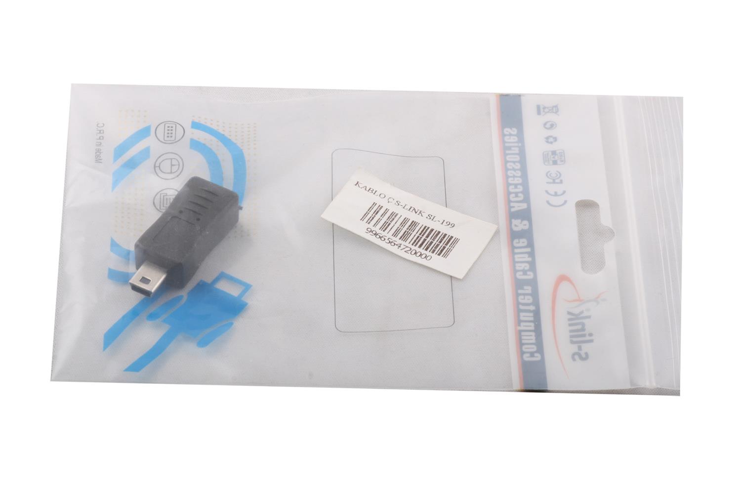 S-link SL-199 Micro 5 Dişi To Mini 5p Erkek Çevirici - görsel 2
