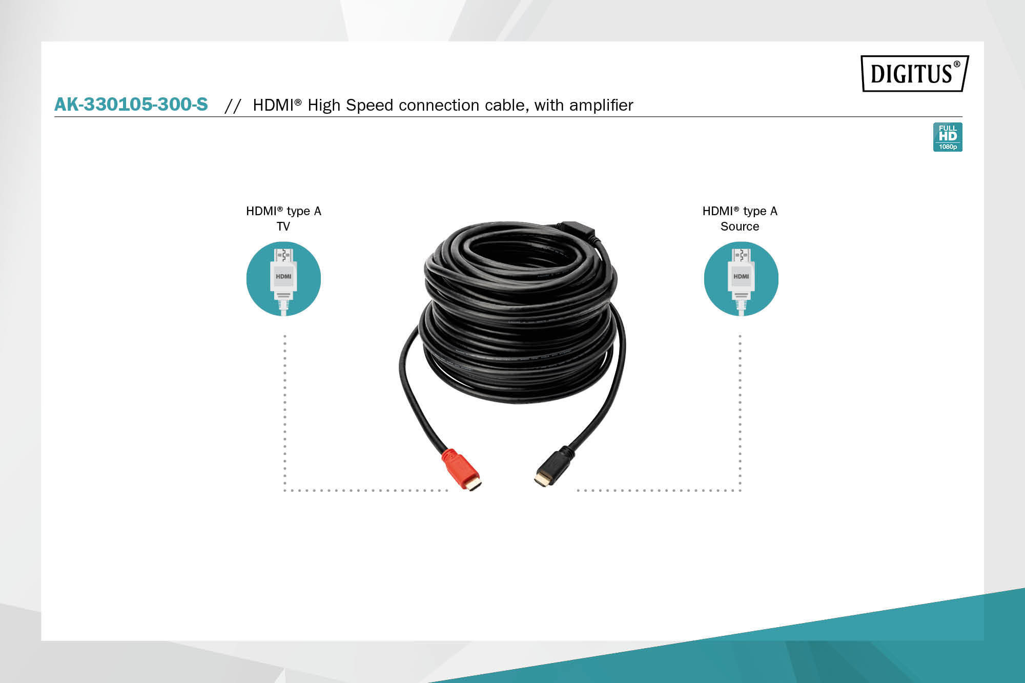 Digitus AK-330105-300-S HDMI High Speed Bağlantı Kablosu - görsel 4