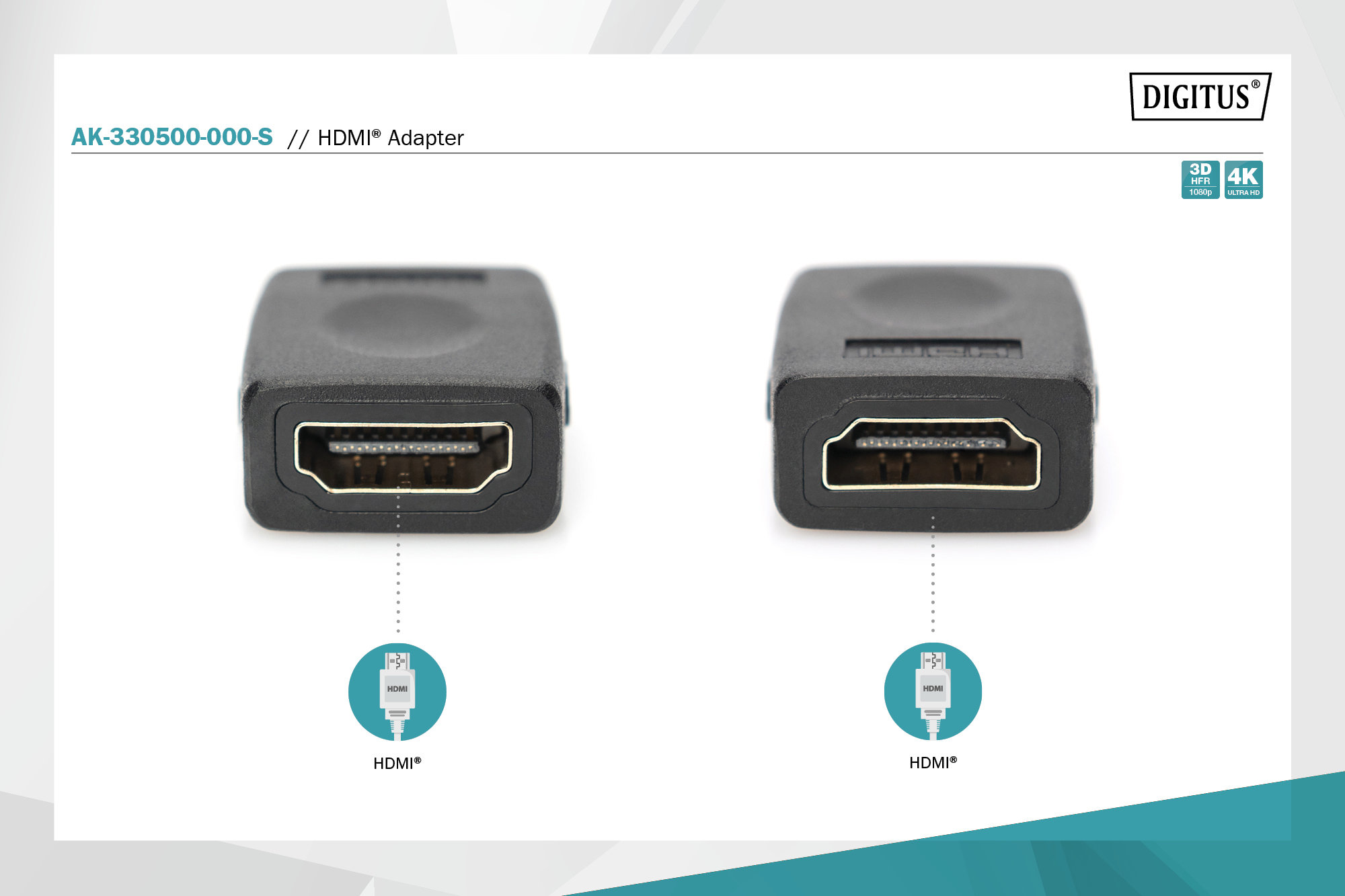 Digitus AK-330500-000-S HDMI Adaptör - görsel 5