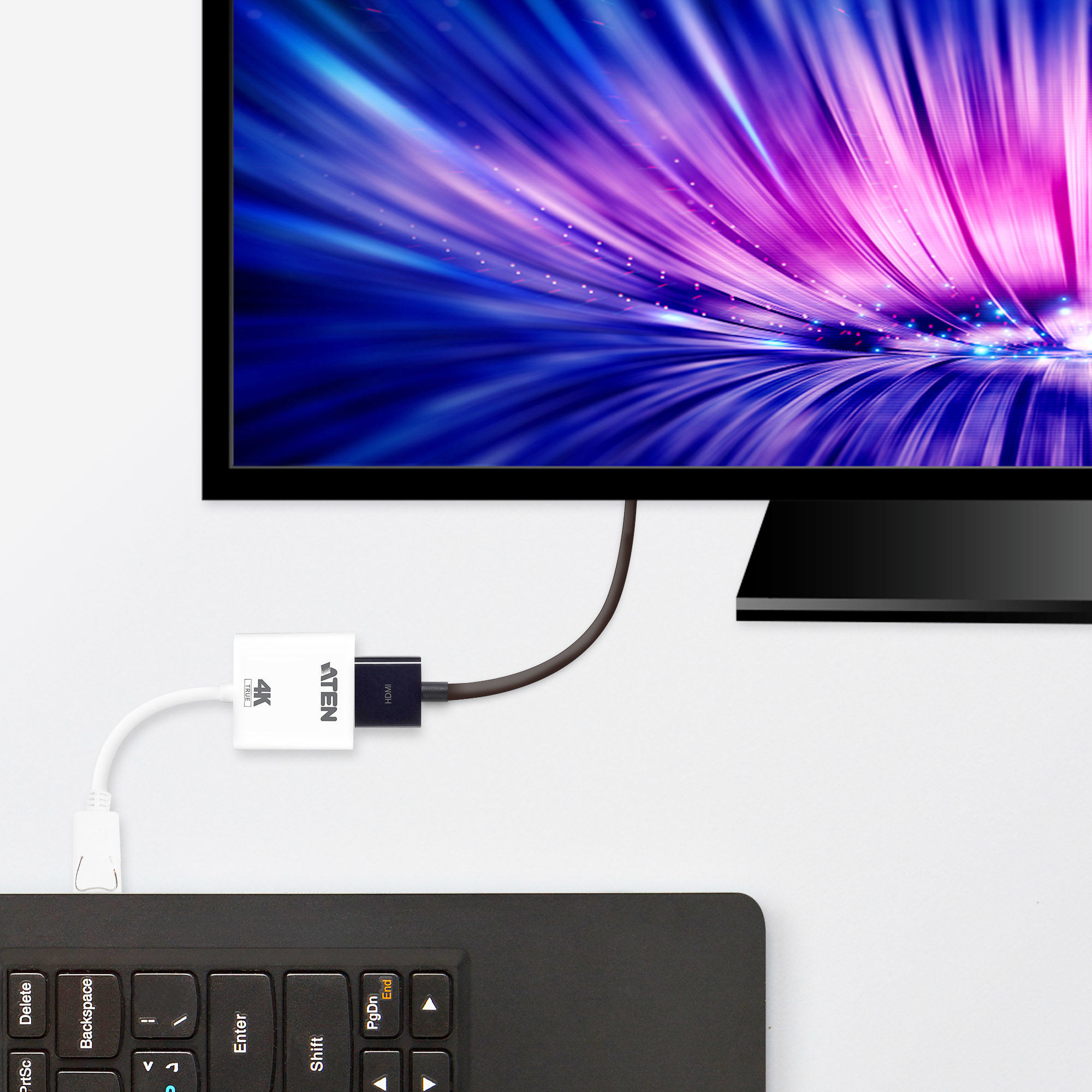 Aten VC986B True 4K DisplayPort to HDMI Active Adapter - görsel 3