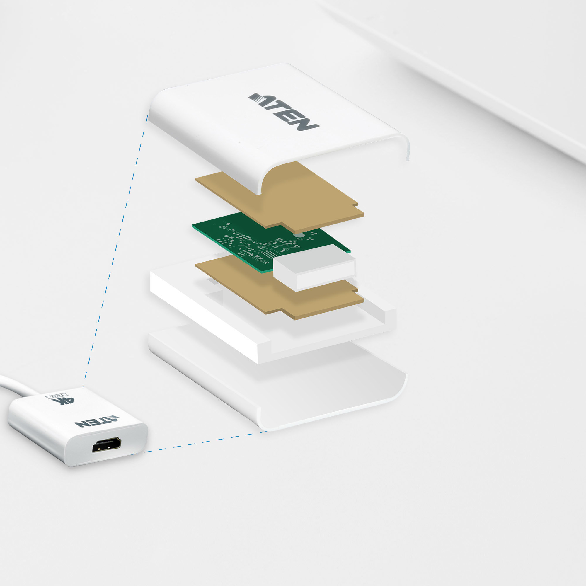 Aten VC986B True 4K DisplayPort to HDMI Active Adapter - görsel 5