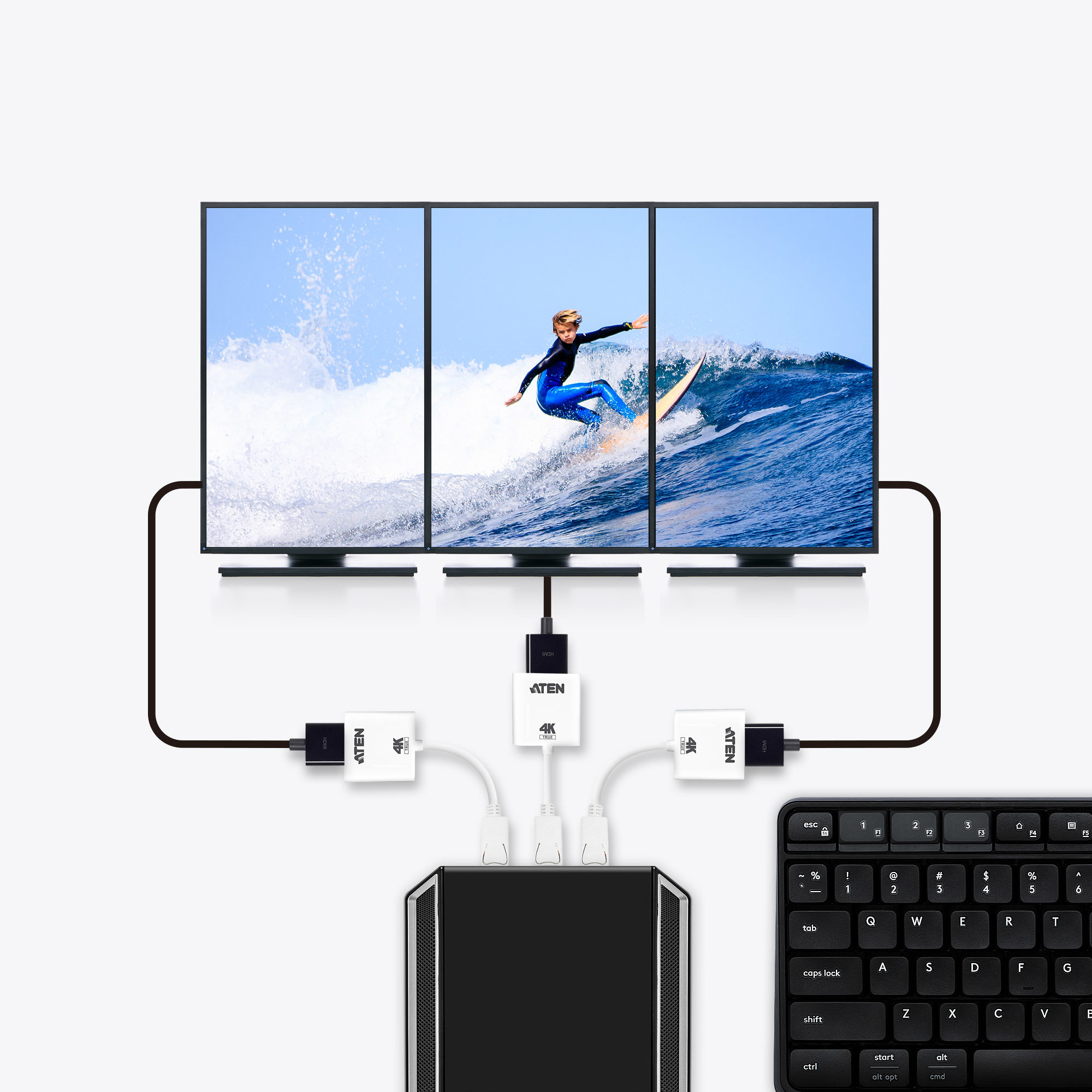 Aten VC986B True 4K DisplayPort to HDMI Active Adapter - görsel 6