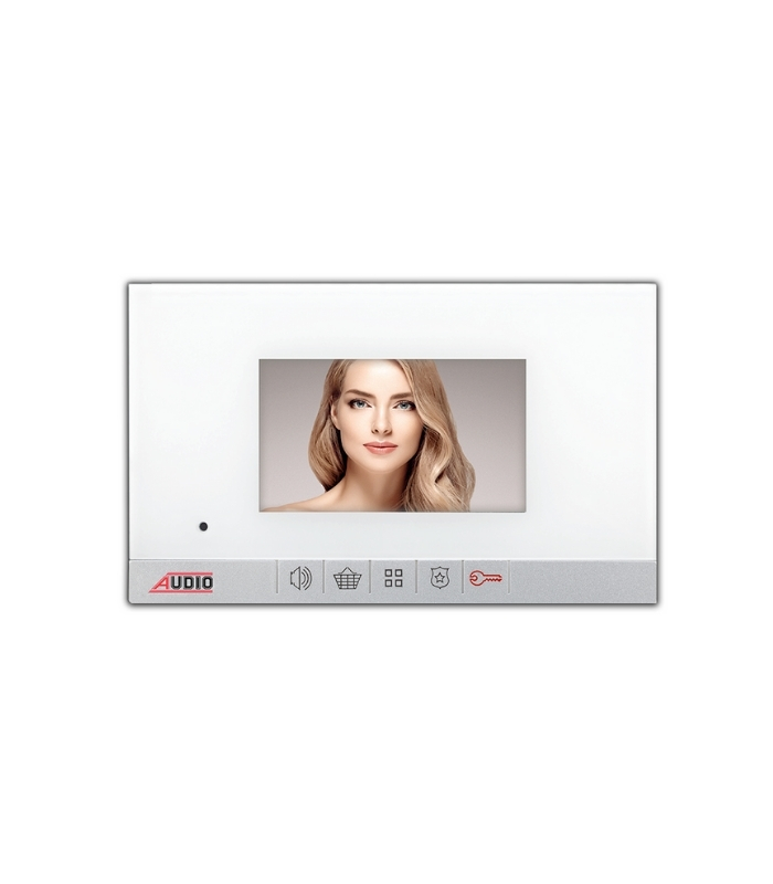 AUDIO 001140 4,3'' MEKANİK BUTONLU DİAFON - küçük görsel 1