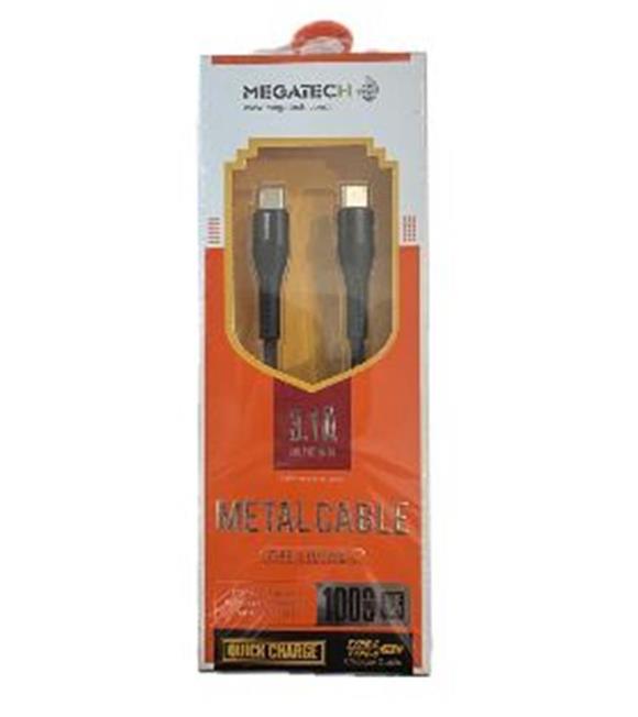 Megatech MT-DT-T 1mt Usb Type-C to Type-C Şarj ve Data Kablosu