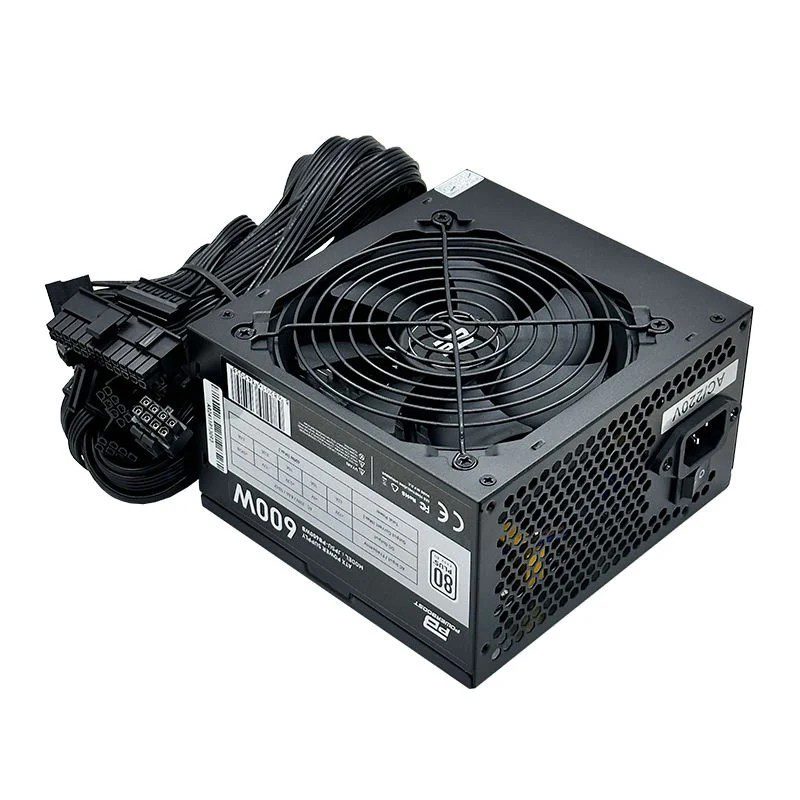 PowerBoost PB600WB 600W 80+ White APFC 4*PCI-E 6+2 Pin 12cm Siyah Fanlı ATX PSU