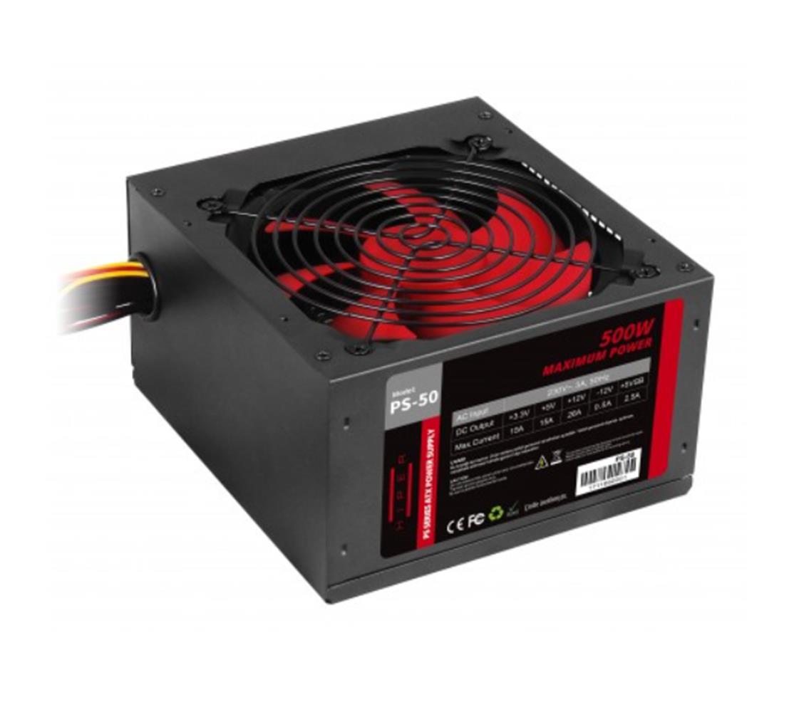 Hiper PS-50 500W 12 cm Fan Güç Kaynağı PSU - görsel 2