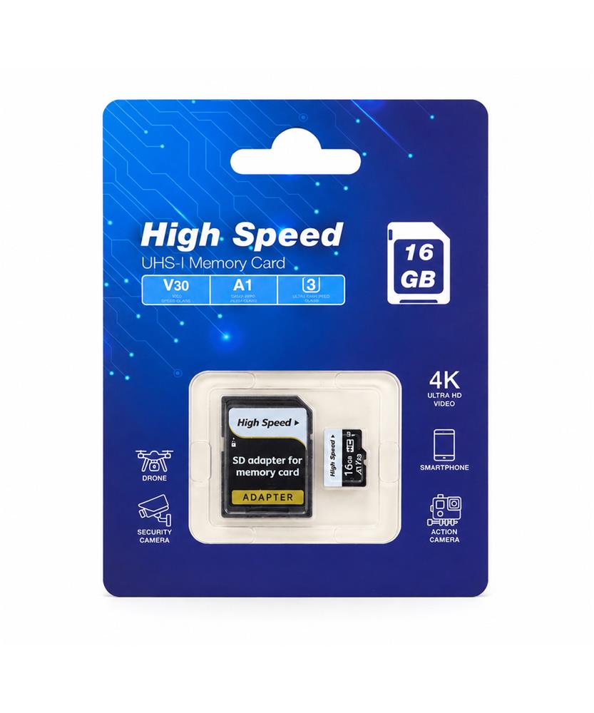 ELBA High Speed 16GB A1 V30 U3 Micro Hafıza Kartı Class10 - görsel 2