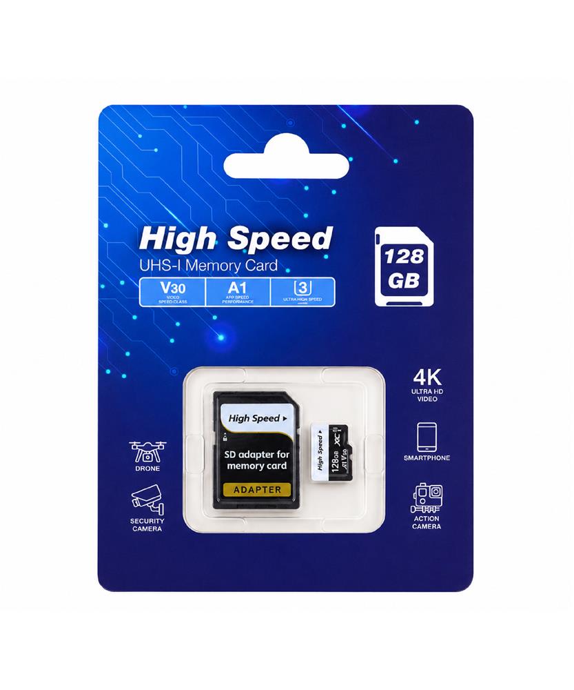 ELBA High Speed 128GB A1 V30 U3 Micro Hafıza Kartı Class10 - görsel 2