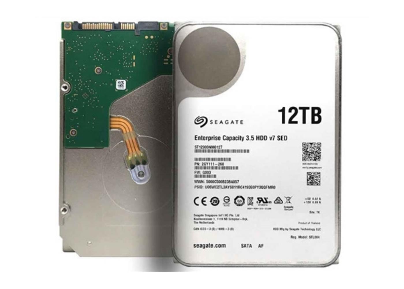 Seagate 12TB ST12000NM0127 SkyHawk 3.5" 7200RPM 256MB SATA 3 7/24 Harddisk (İthalat)
