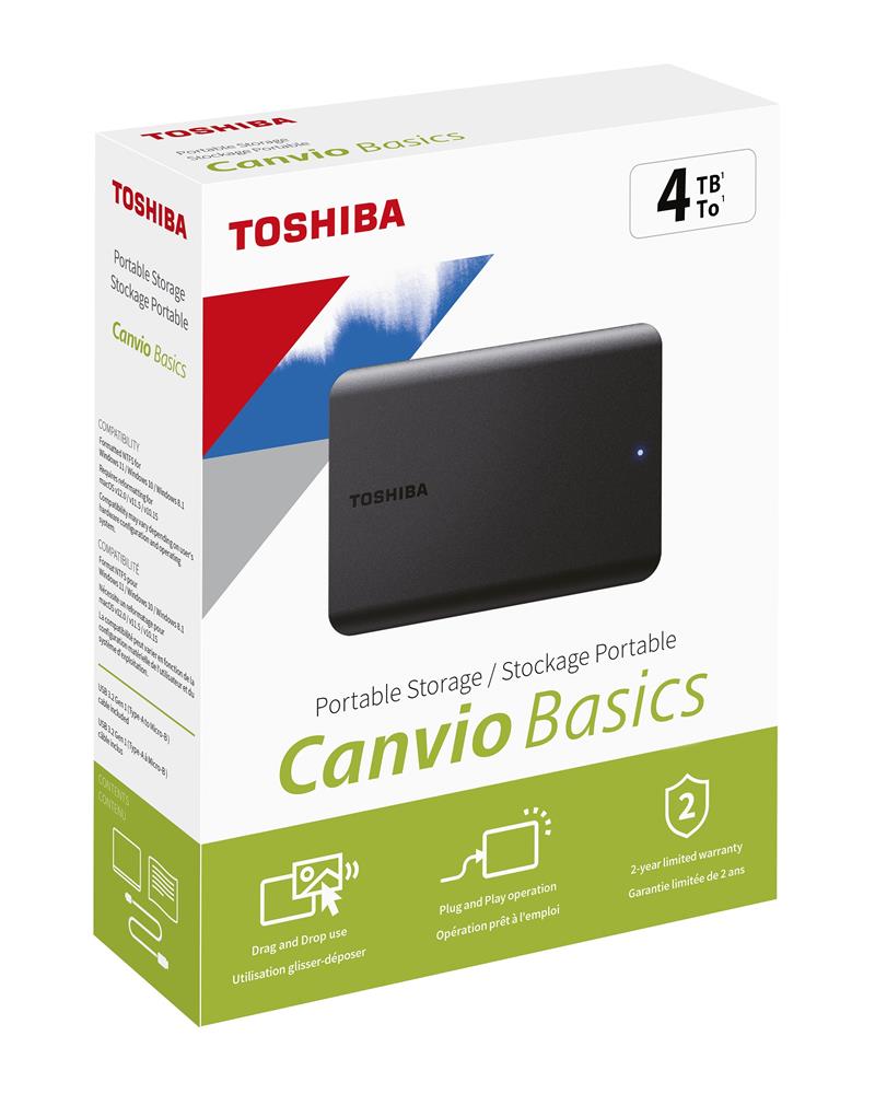 Toshiba 4TB Canvio Basic 2.5" Gen1 USB 3.2 Harici Harddisk (HDTB540EK3CA) - görsel 2