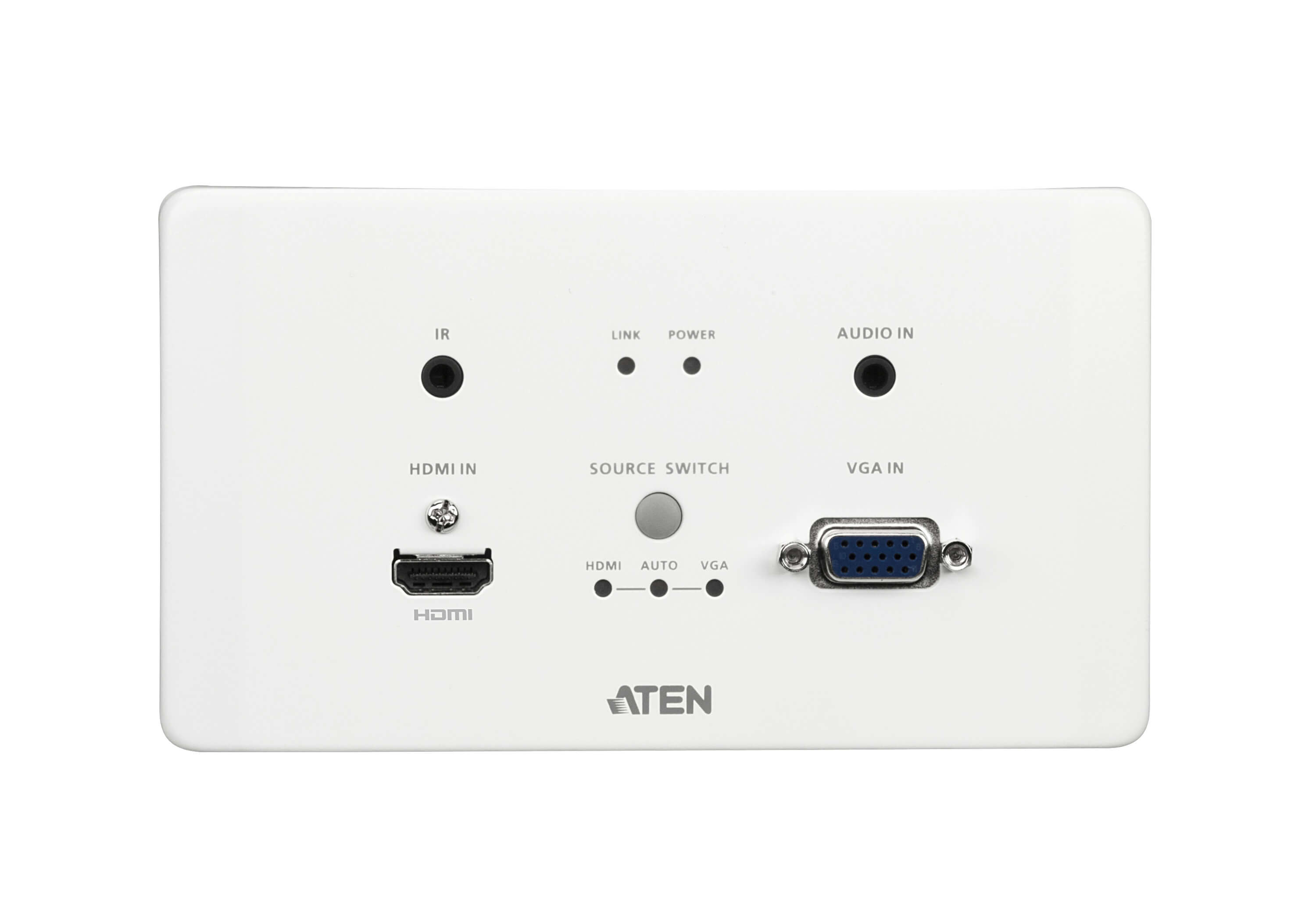 Aten VE2812AEUT HDMI & VGA HDBaseT Transmitter with EU Wall Plate / PoH - görsel 6