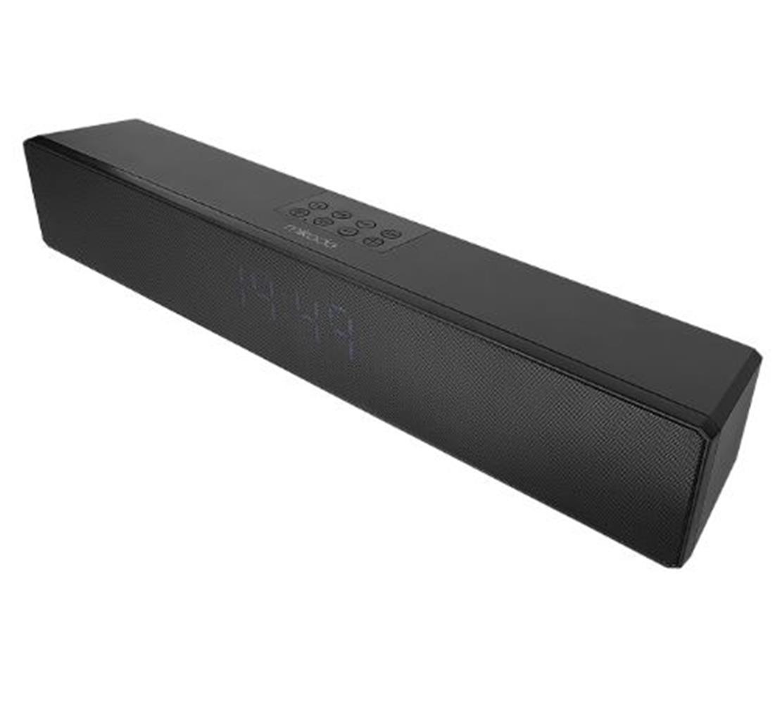 Mikado MD-SBT27 Siyah 10W 2400mAh BT,RGB,Alarm,Clock,TF Card Type-C,USB Soundbar Speaker - görsel 2