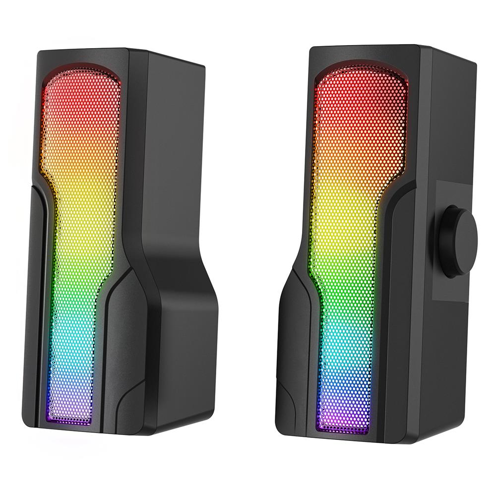 Rampage Arty X13 2.0 Bluetoothlu Rms 3W*2 RGB Işıklı Multimedia Usb 5V 45dB Gaming Oyuncu Speaker - görsel 2