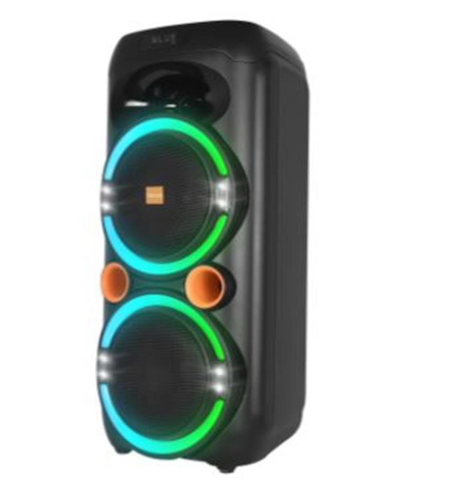 Mikado MD-79KP 30W Işıklı Siyah 1 UHF UV Mikrofonlu USB/BT/TF/TWS/AUX Type-C Şarjlı Hoparlör - görsel 2